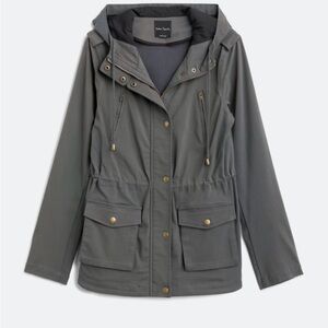 *Stitch Fix* Eden Society Holly Contrast Hood Cargo Jacket - Dark Grey